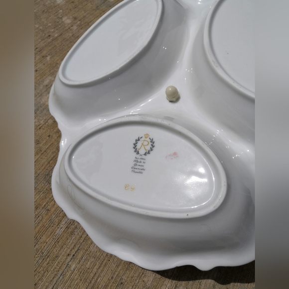 Vintage GDR Reichenbach Multiple Serving Tray w/Handle - Picture 6 of 7